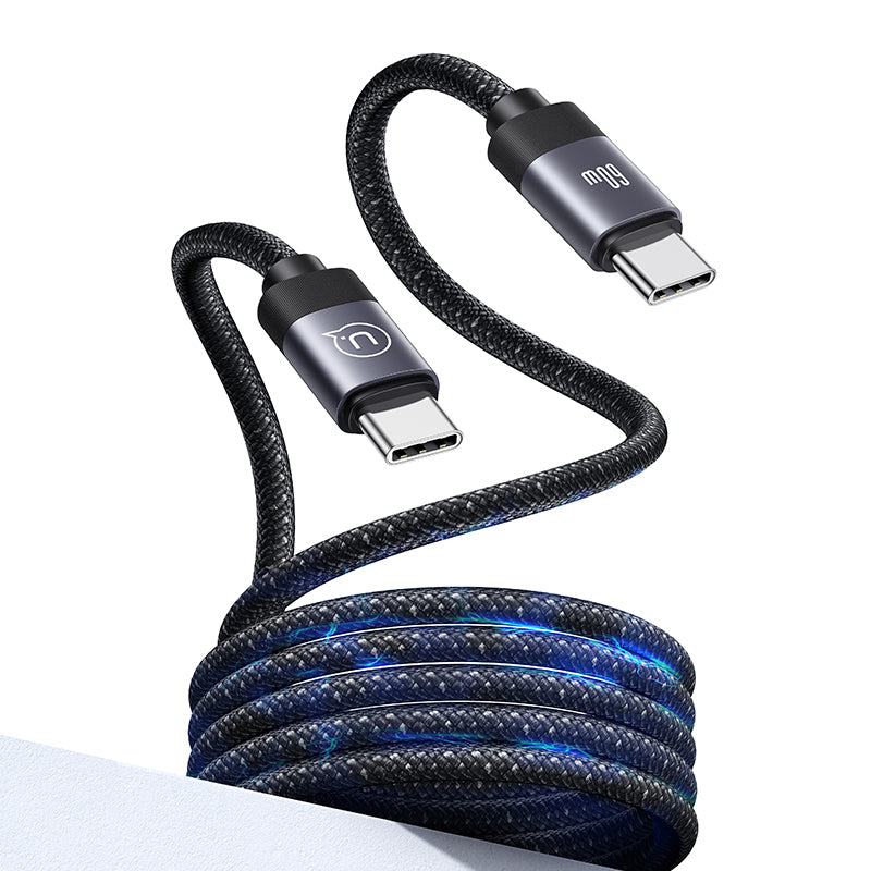 USAMS Rui Series SJ704 Magnetic Data Cable Type-C To Type-C Charging Cable 60W 1m