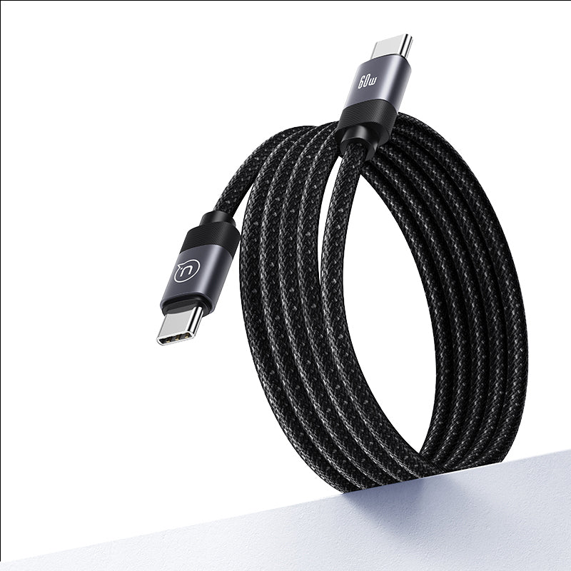 USAMS Rui Series SJ704 Magnetic Data Cable Type-C To Type-C Charging Cable 60W 1m