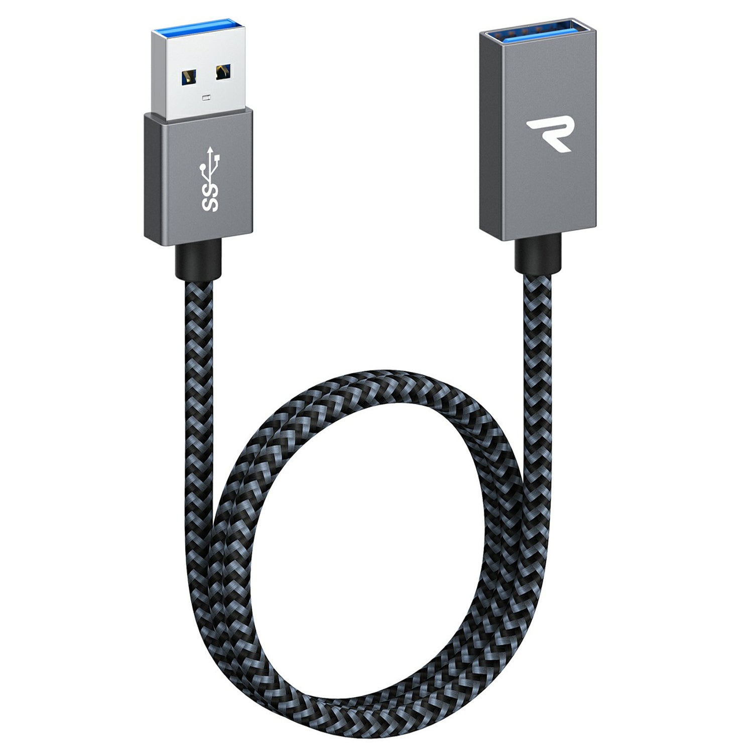 RAMPOW 0.5m 5Gbps Data Cord USB 3.0 USB-A Male to Female Extension Cable