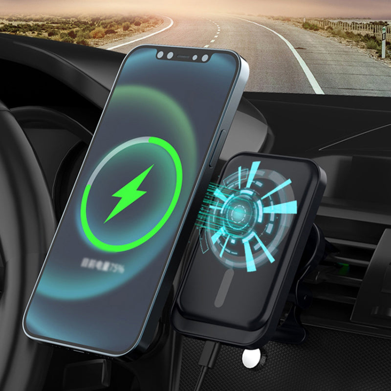 Compatible with MagSafe Car Air Vent 15W Wireless Charger for iPhone 12 / 13 / 14 / 15 Series