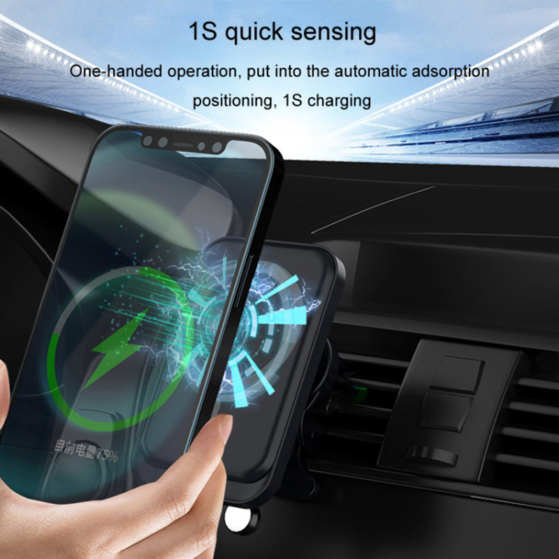 Compatible with MagSafe Car Air Vent 15W Wireless Charger for iPhone 12 / 13 / 14 / 15 Series