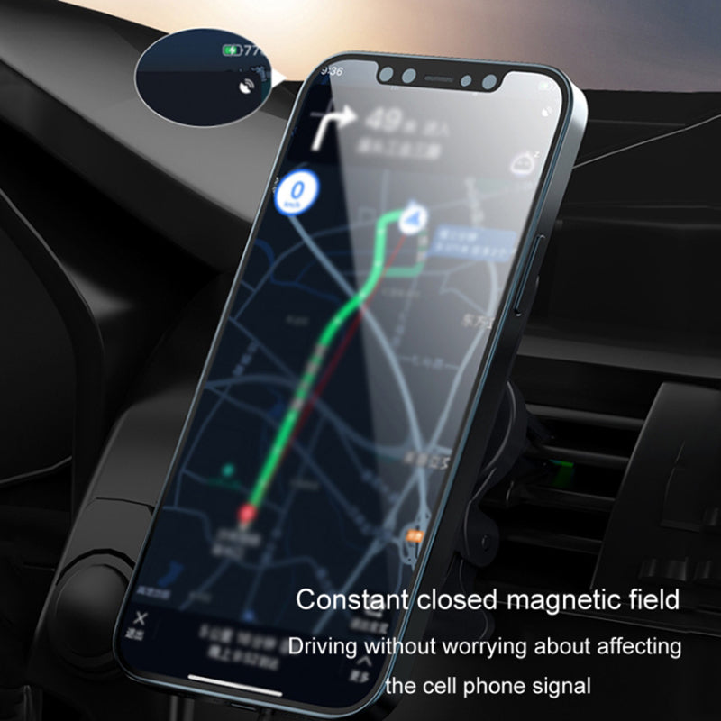 Compatible with MagSafe Car Air Vent 15W Wireless Charger for iPhone 12 / 13 / 14 / 15 Series