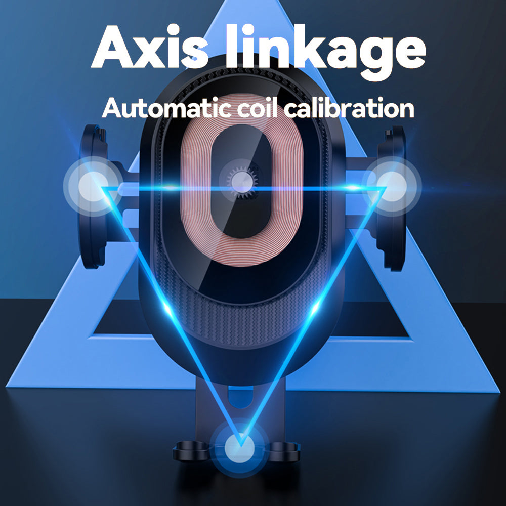 X16 Punk Style Car Wireless Charger 3-Axis Touch-Sensitive Mobile Phone Holder (No Capacitor)