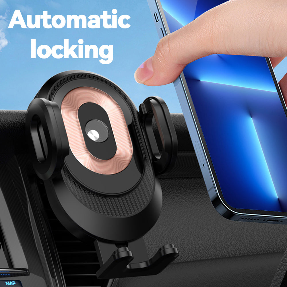 X16 Punk Style Car Wireless Charger 3-Axis Touch-Sensitive Mobile Phone Holder (No Capacitor)