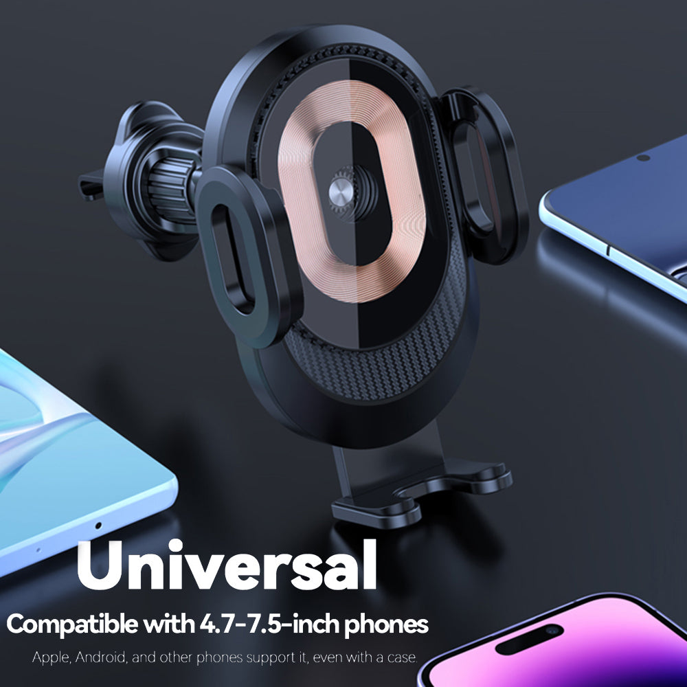 X16 Punk Style Car Wireless Charger 3-Axis Touch-Sensitive Mobile Phone Holder (No Capacitor)