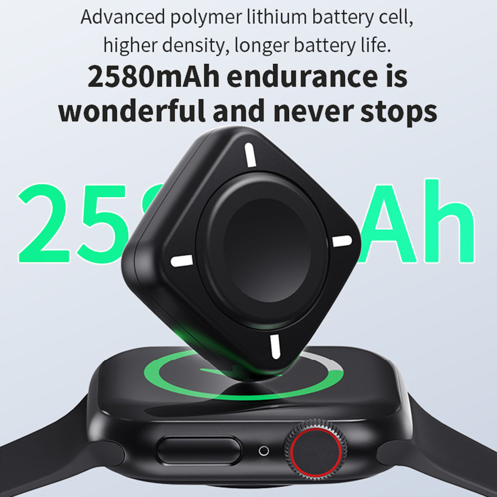W03 Wireless Charger 2580mAh Wireless Charging Station Type-C Power Bank Compatible with Apple iWatch Phone Earphone