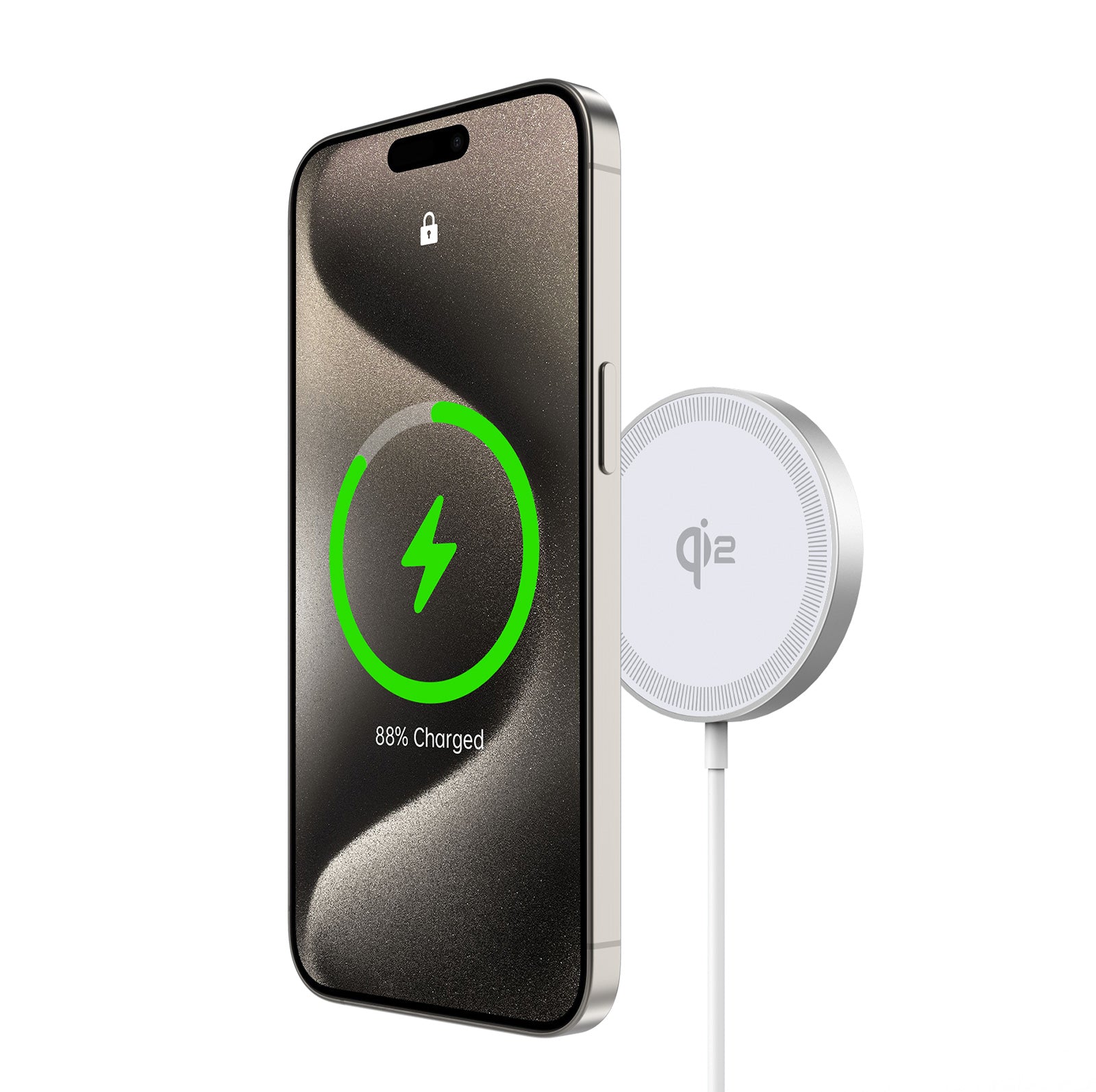 DUZZONA W18 Qi2 15W Fast Charging Magnetic Wireless Phone Charger