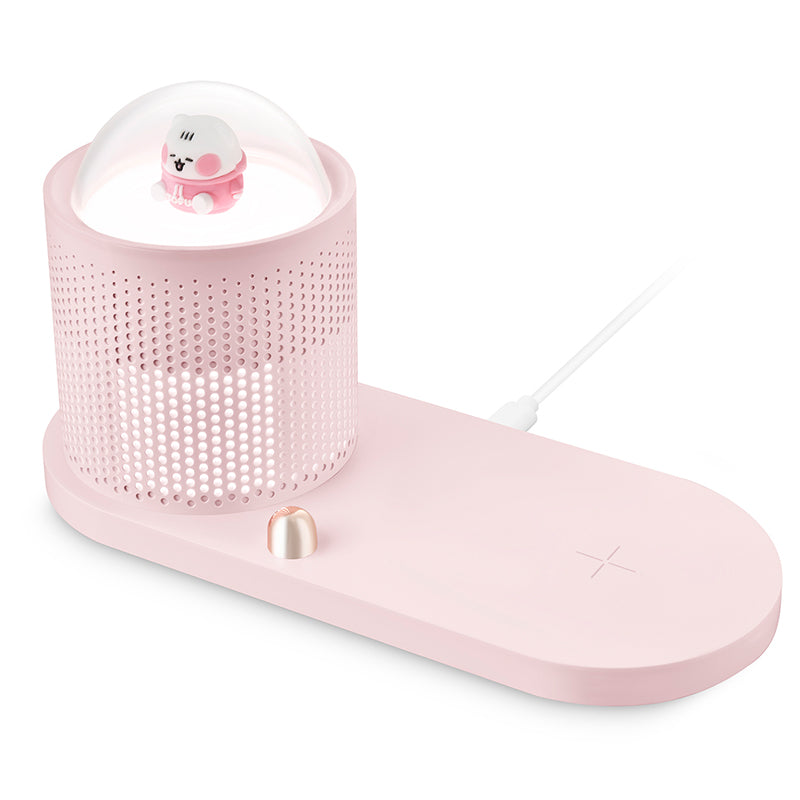 ICARER FAMILY Touch Sensor Cartoon Night Light Wireless Charger Pad for Mobile Phone