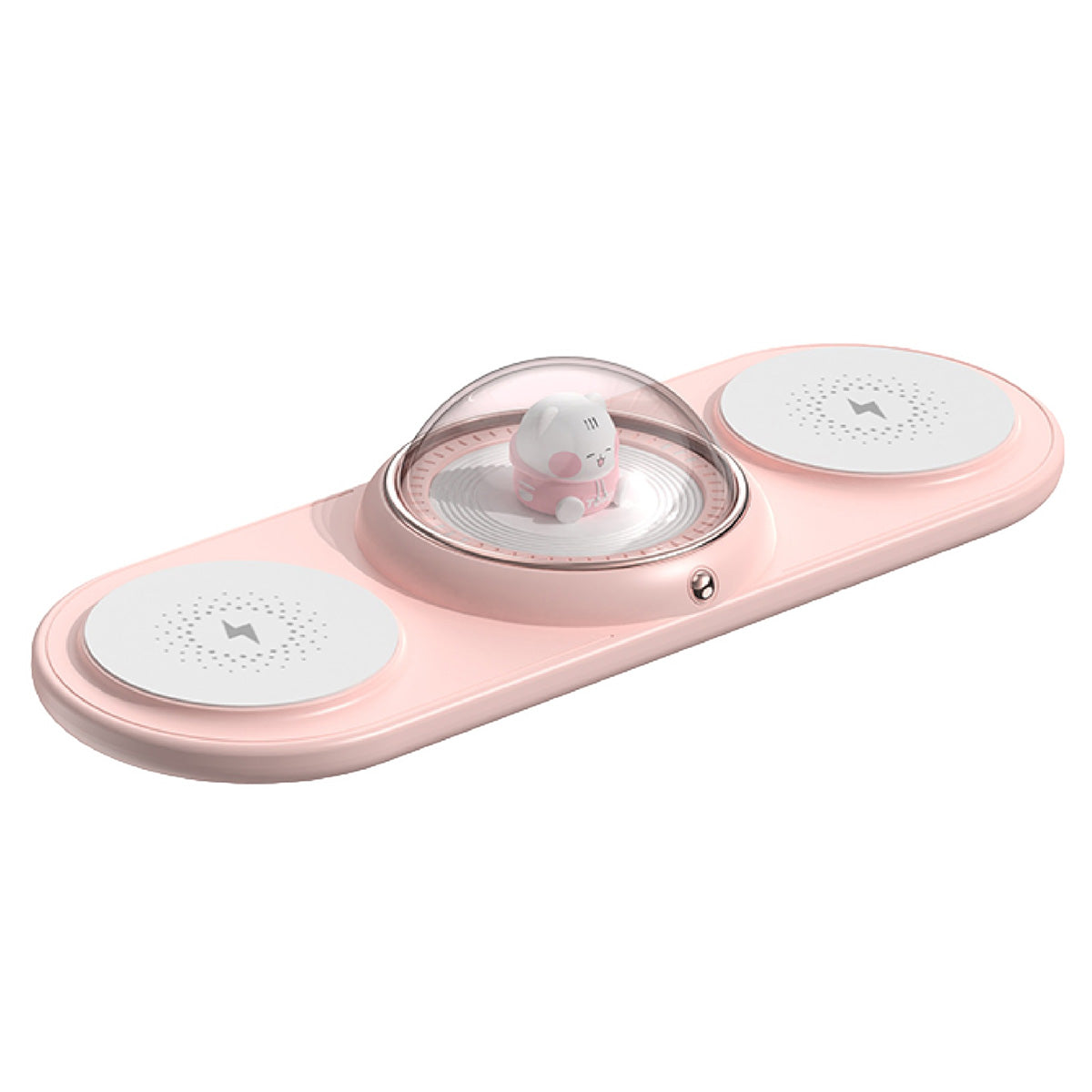 ICARER FAMILY 2-in-1 Cute Cartoon Design Wireless Charger Phone Earphone Wireless Charging Dock