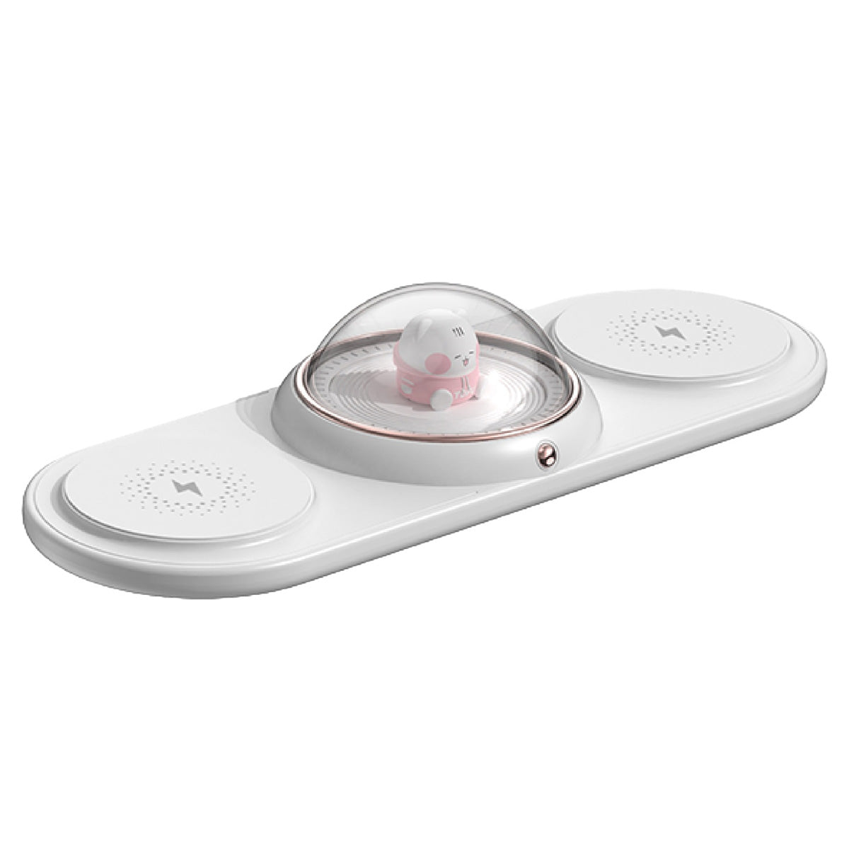 ICARER FAMILY 2-in-1 Cute Cartoon Design Wireless Charger Phone Earphone Wireless Charging Dock
