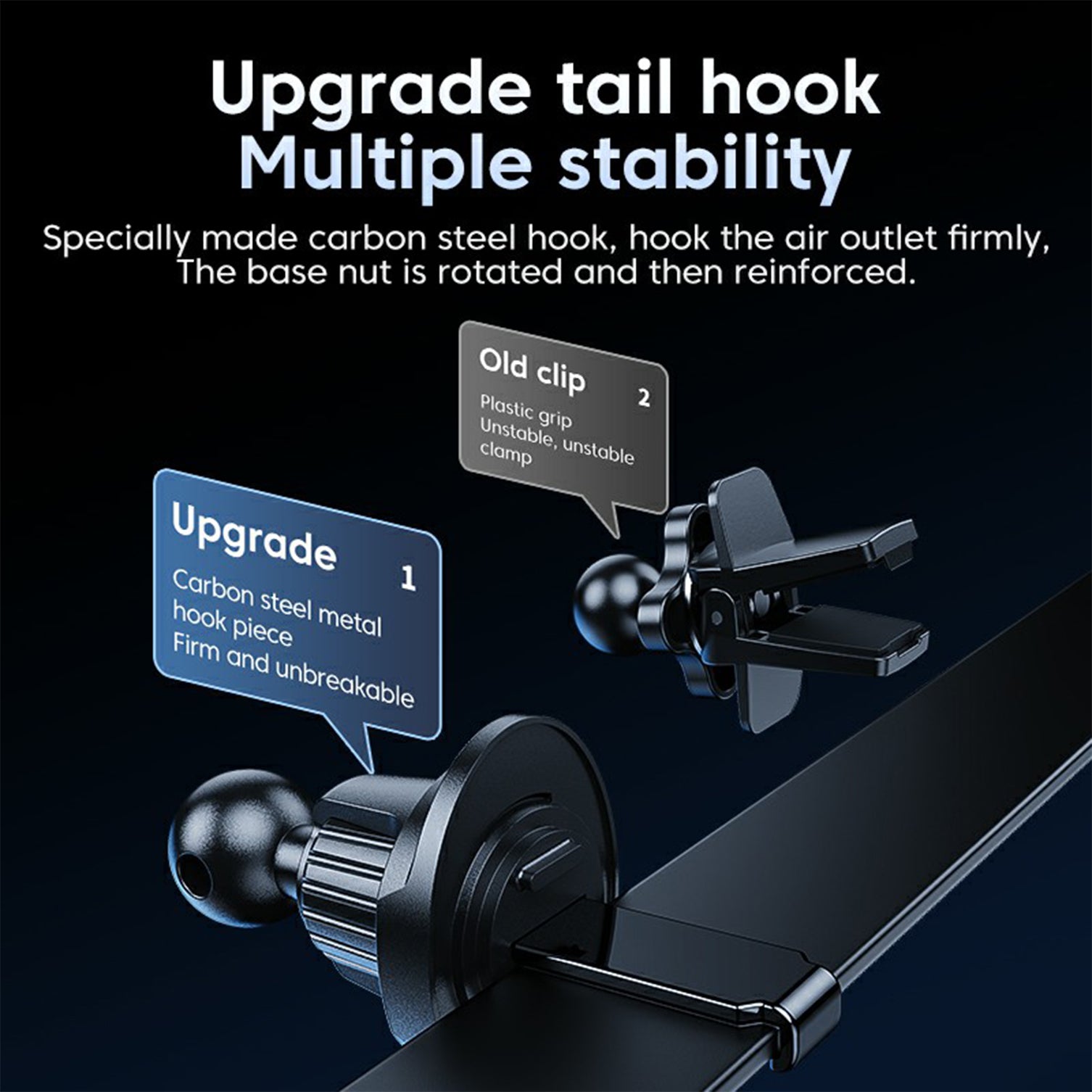 X12 Car Air Vent Touch Sensing Wireless Phone Charger Mount Cell Phone Bracket