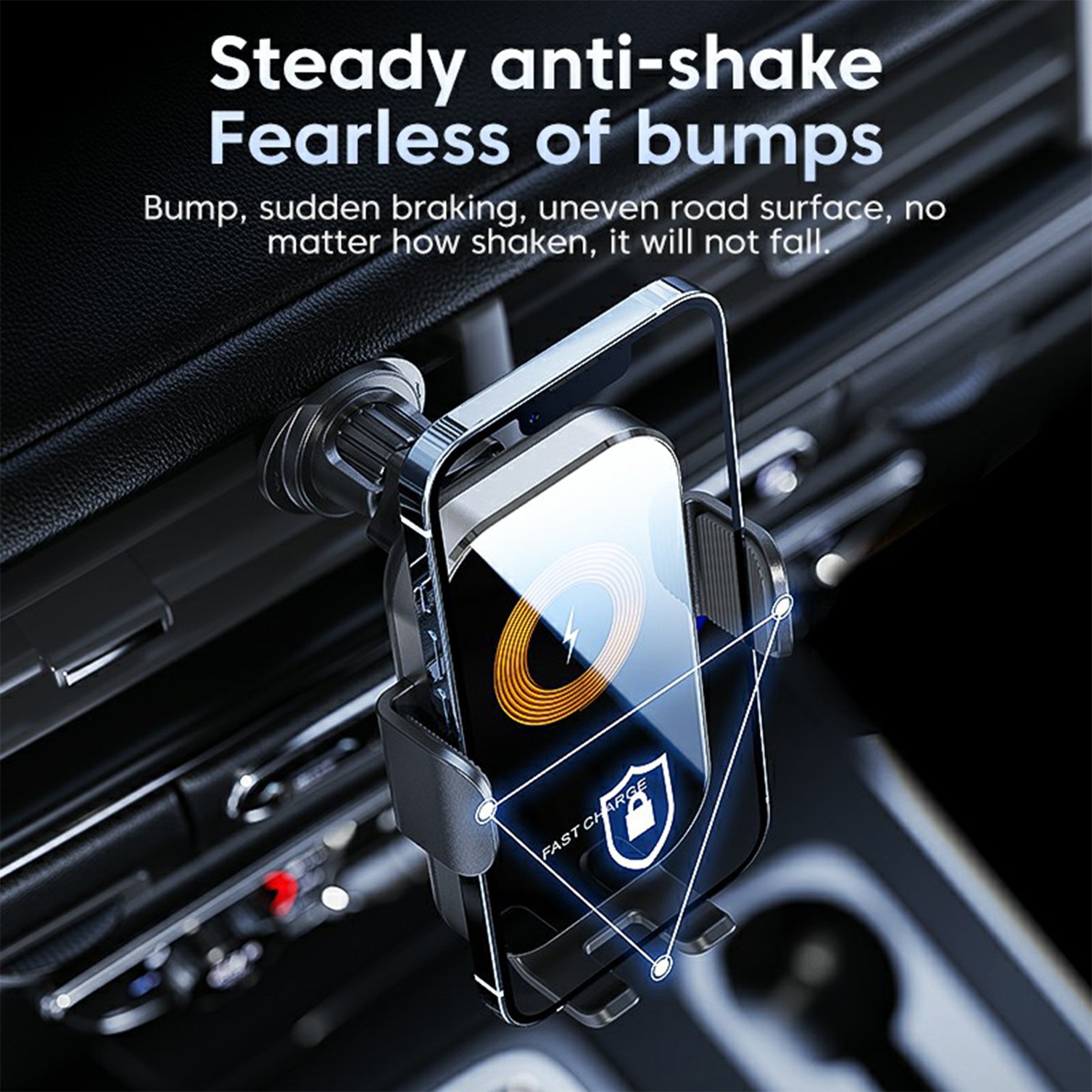 X12 Car Air Vent Touch Sensing Wireless Phone Charger Mount Cell Phone Bracket