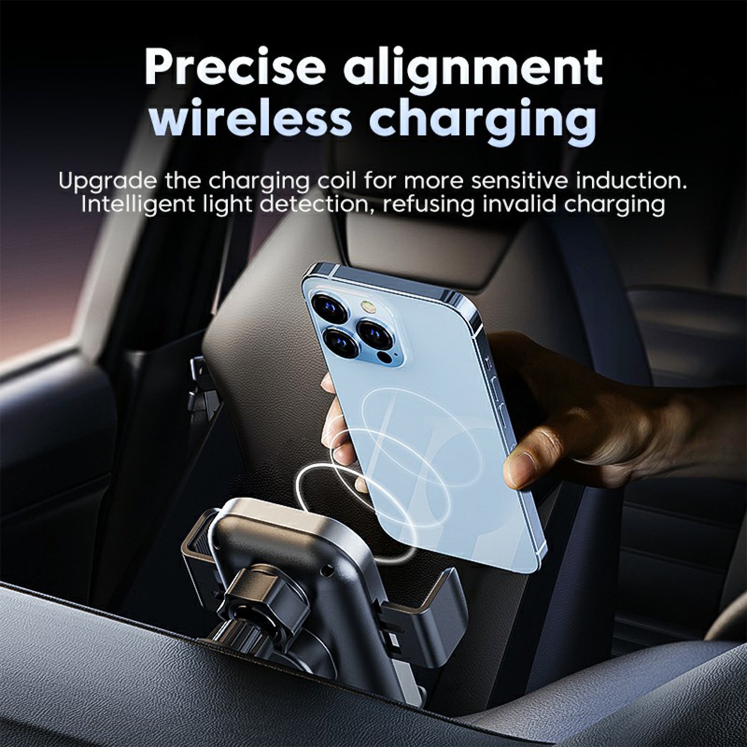 X12 Car Air Vent Touch Sensing Wireless Phone Charger Mount Cell Phone Bracket