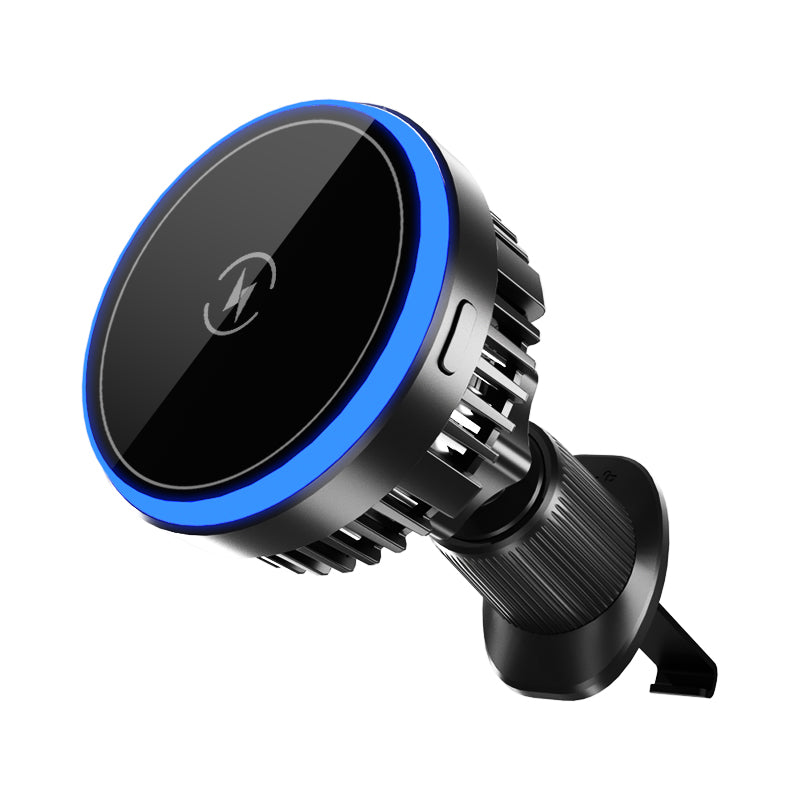 T1 Semiconductor Refrigeration Car Air Outlet Magnetic Wireless Charger with RGB Light