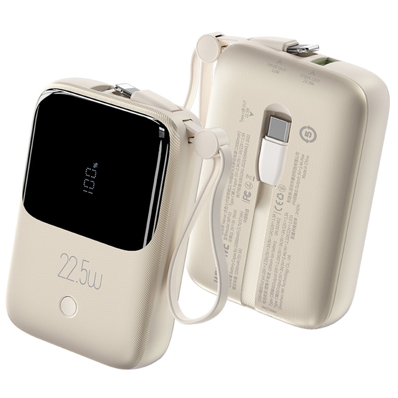 WEKOME WP-53 Linon Series 22.5W Cabled Super Fast Charging Power Bank 10000mAh Portable Phone Charger