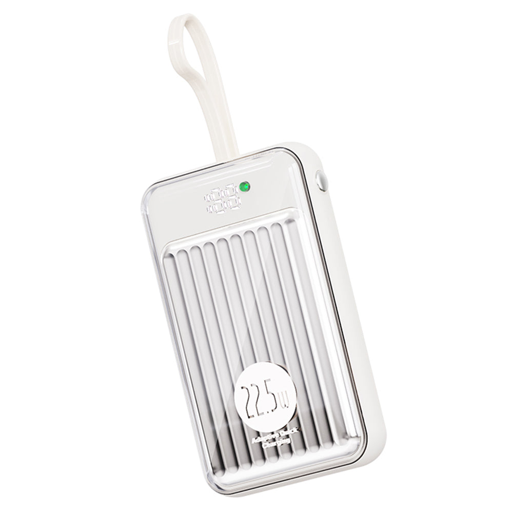 UU03 15W Cabled Magnetic Digital Display Power Bank 10000mAh Cell Phone External Battery Pack