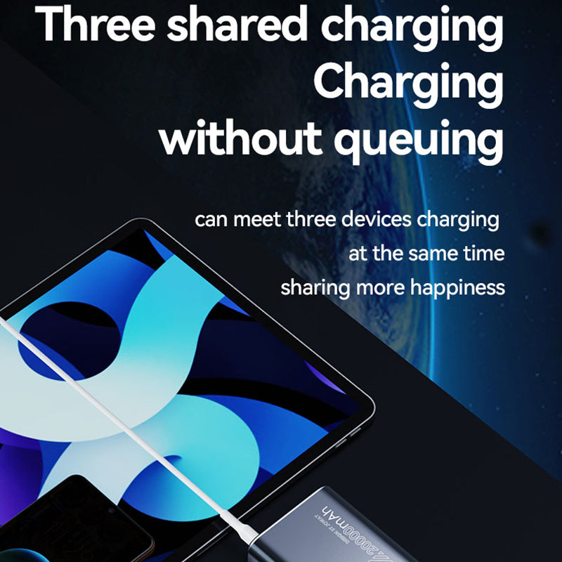 JOWAY JP323 20000mAh 130W Aluminum Alloy Power Bank TFT Screen Phone External Battery