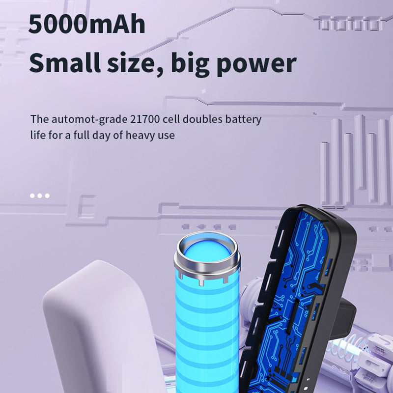 T160 5000mAh Mini Pocket Power Bank 2.1A Phone Charger Mini Battery Pack
