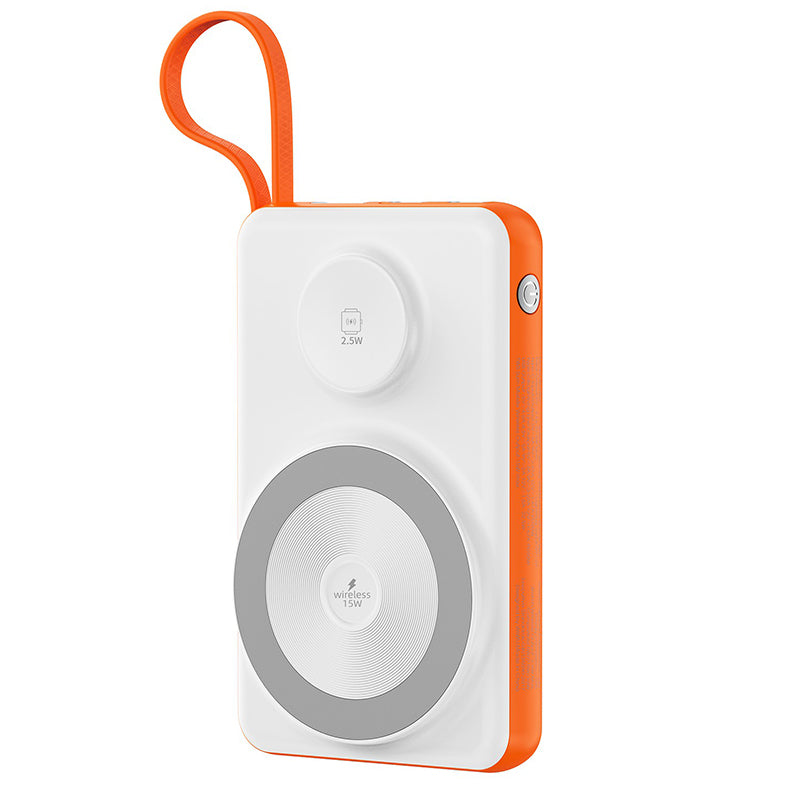 WIWU Wi-P007 10000mAh Power Bank 2-in-1 Magnetic Wireless Charging Station with Type-C Cable