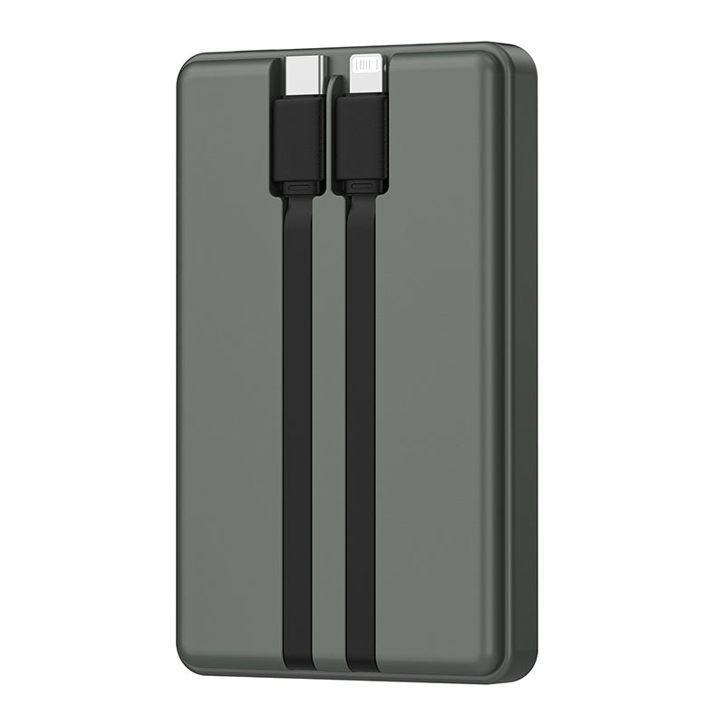 WIWU Wi-P004 Trunk Series 10000mAh Power Bank Portable Wireless Phone Fast Charger with Cable