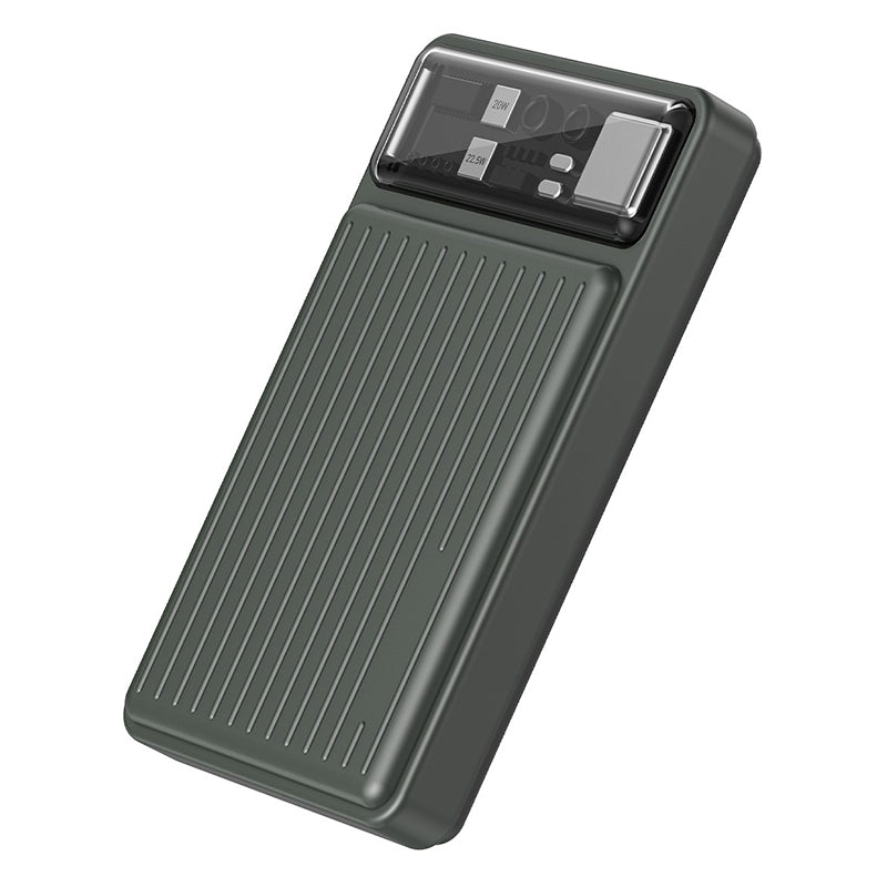 WIWU Wi-P004 Trunk Series 10000mAh Power Bank Portable Wireless Phone Fast Charger with Cable