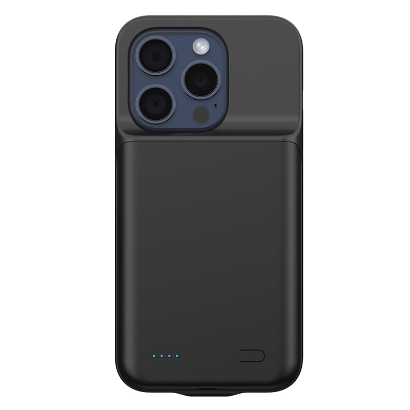 T43 Battery Case for iPhone 15 Pro Max 6800mAh Portable Backup Power Bank Protective Charging Case