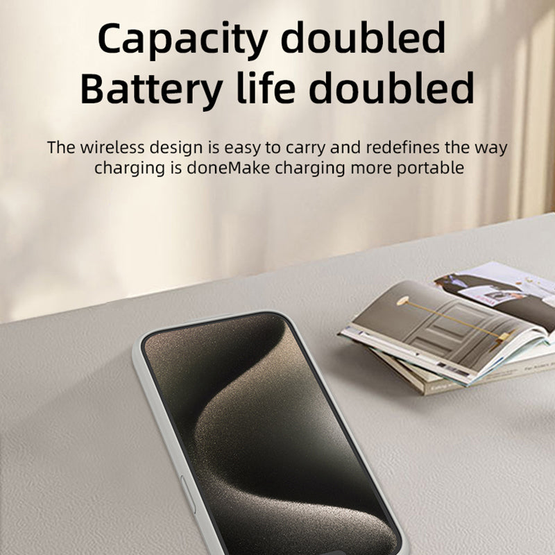 T43 Battery Cover for iPhone 13 Pro 6800mAh Power Bank Backup Charger Charging Case