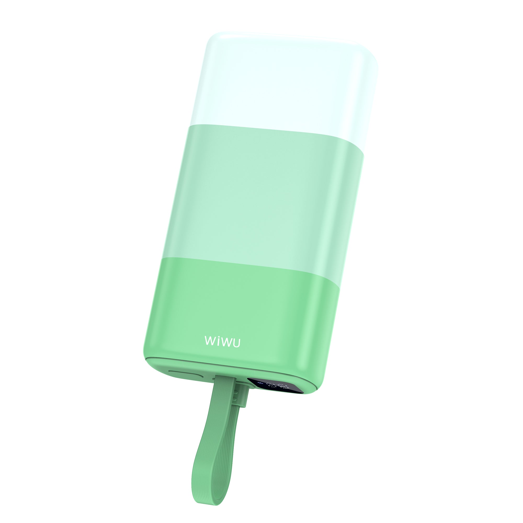 WIWU Wi-P015 10000mAh Candy Power Bank Portable Phone Battery Charger with Charging Cable