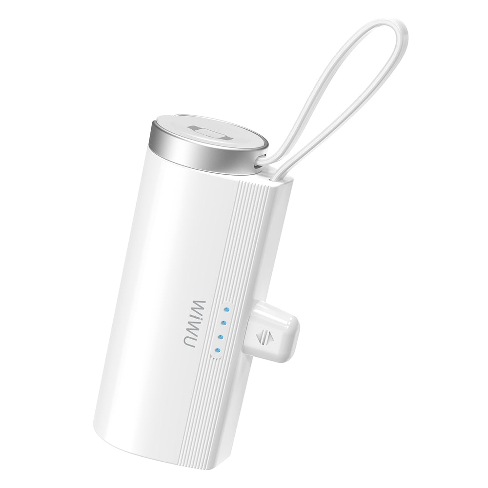 WIWU Wi-W026 Capsule Mobile Power Bank Mini USB-C Portable Charger with Watch Charger