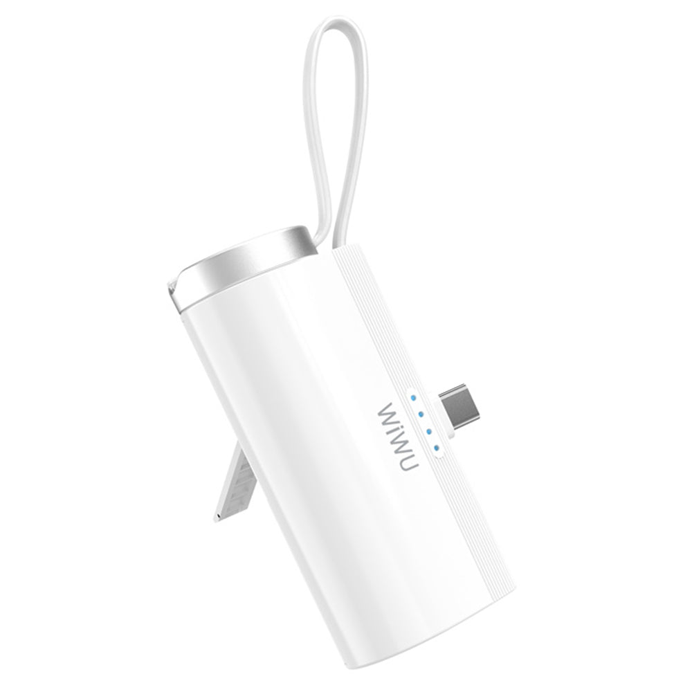 WIWU Wi-W026 Capsule Mobile Power Bank Mini USB-C Portable Charger with Watch Charger