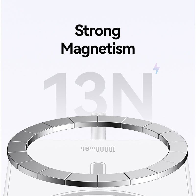 USAMS US-CD219 Magnetic Wireless Charging Phone Power Bank 10000mAh PD 20W Fast Charger with Type-C Cable