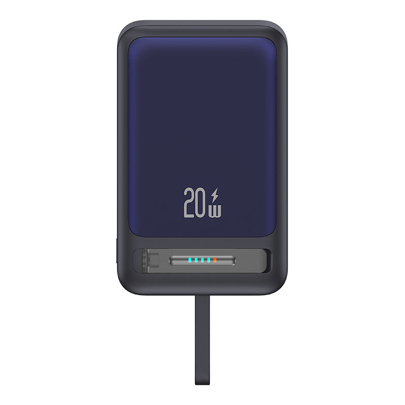 USAMS US-CD219 Magnetic Wireless Charging Phone Power Bank 10000mAh PD 20W Fast Charger with Type-C Cable