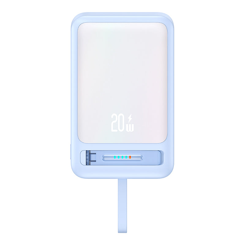 USAMS US-CD219 Magnetic Wireless Charging Phone Power Bank 10000mAh PD 20W Fast Charger with Type-C Cable
