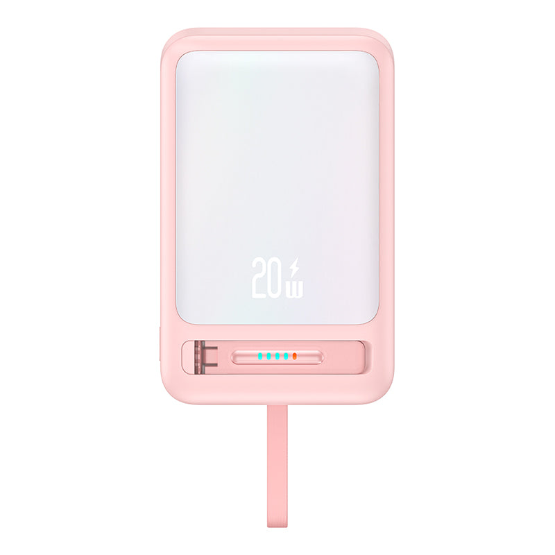 USAMS US-CD219 Magnetic Wireless Charging Phone Power Bank 10000mAh PD 20W Fast Charger with Type-C Cable