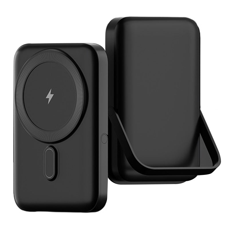 T159 5000mAh Magnetic Wireless Phone Charger PD20W Power Bank with Folding Kickstand