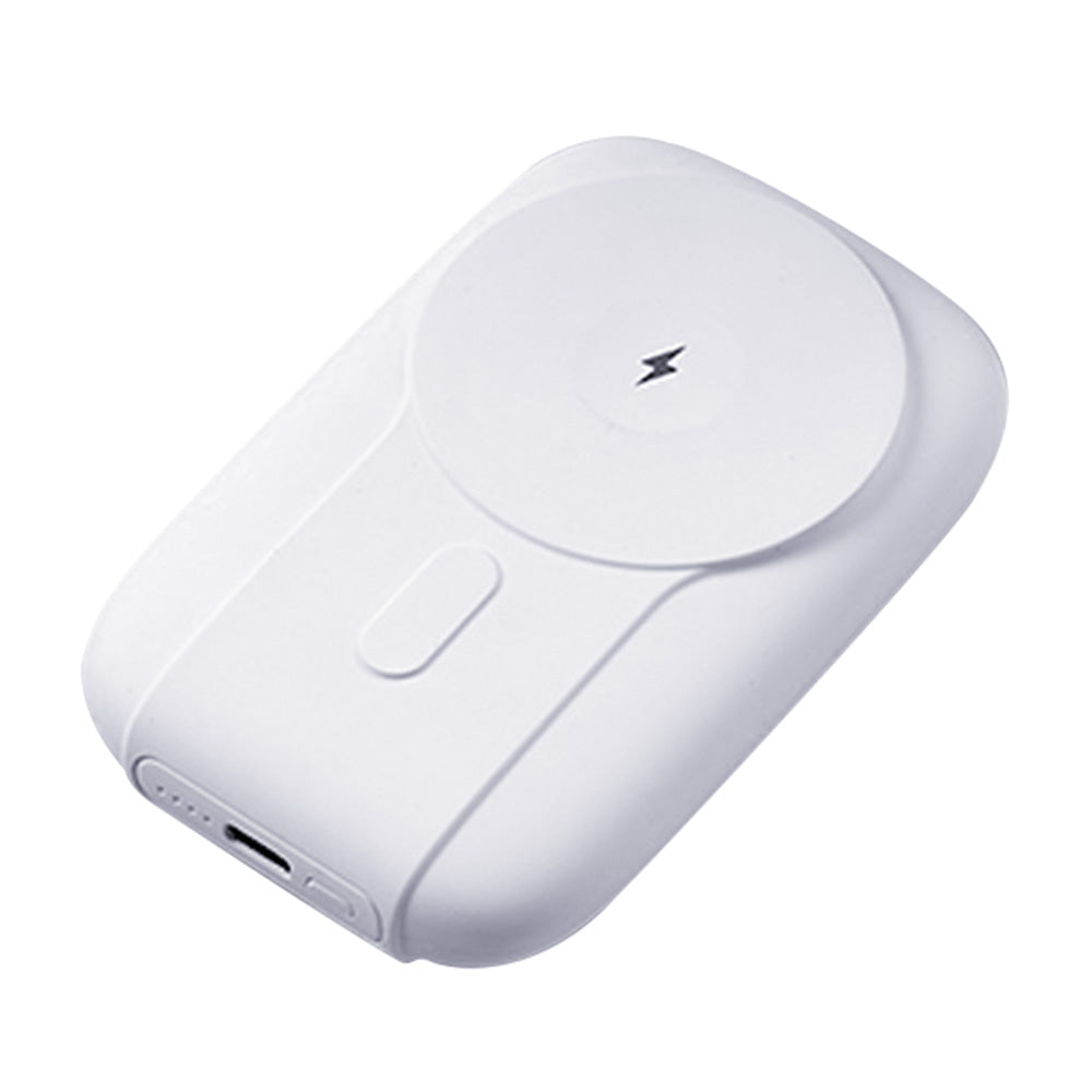 CK90 10000mAh Power Bank 15W Magnetic Wireless Charger with Built-in iP+Type-C Cable