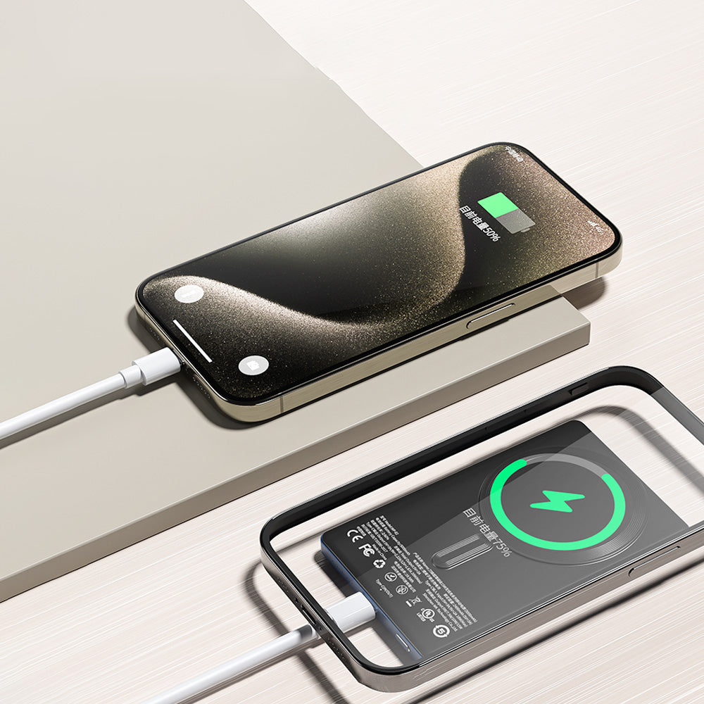 WEKOME WP-82 Blade Ultra-thin 5000mAh Power Bank 15W Phone Magnetic Wireless Charger