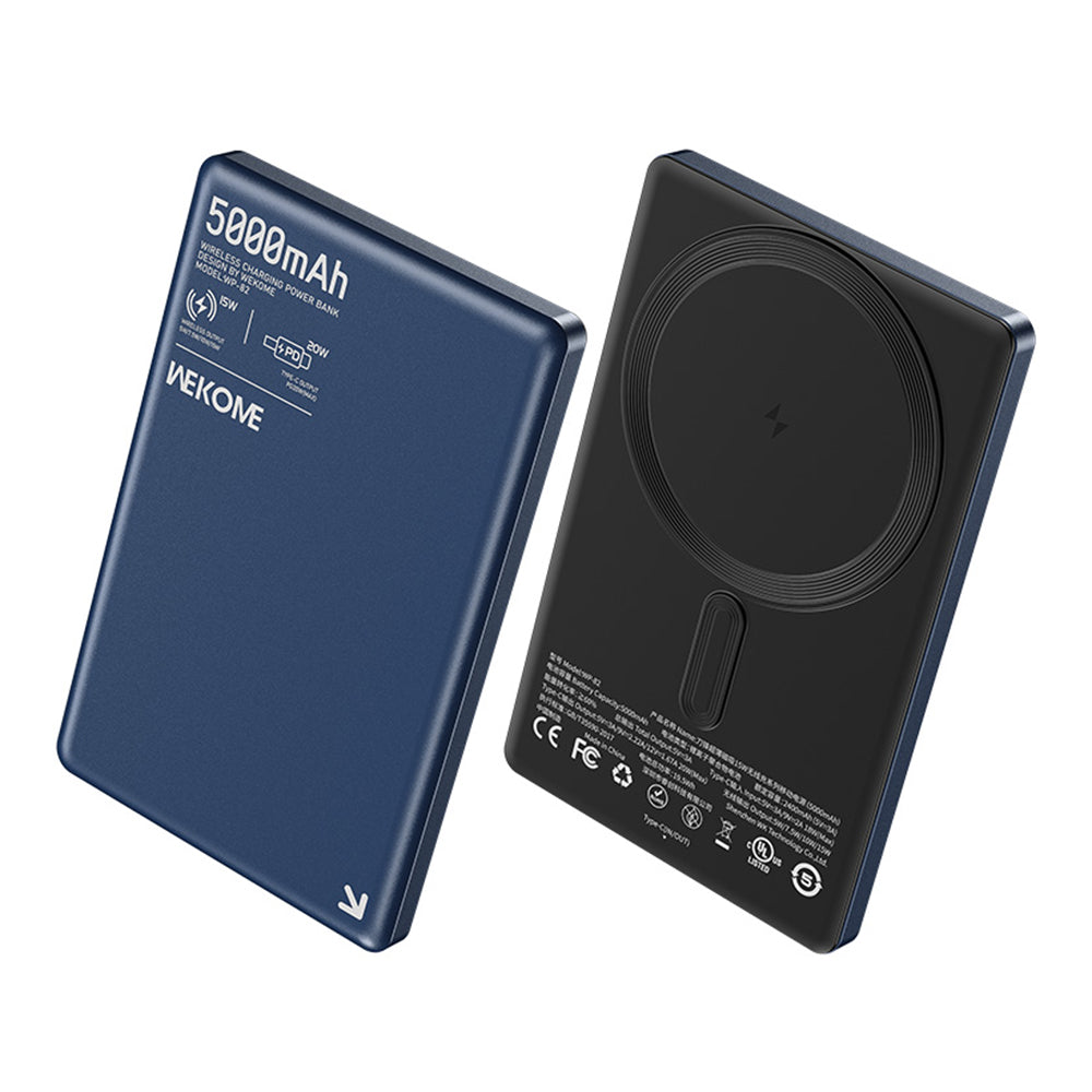 WEKOME WP-82 Blade Ultra-thin 5000mAh Power Bank 15W Phone Magnetic Wireless Charger