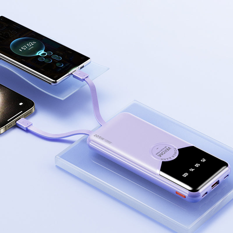 WEKOME WP-59 Pop Digital Series Gen3 10000mAh 22.5W Cabled Super Fast Charging Power Bank