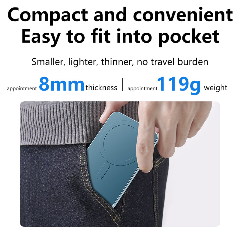 C10 Power Bank 20W Magnetic Wireless Charger 5000mAh Portable Charger Compatible with Magsafe