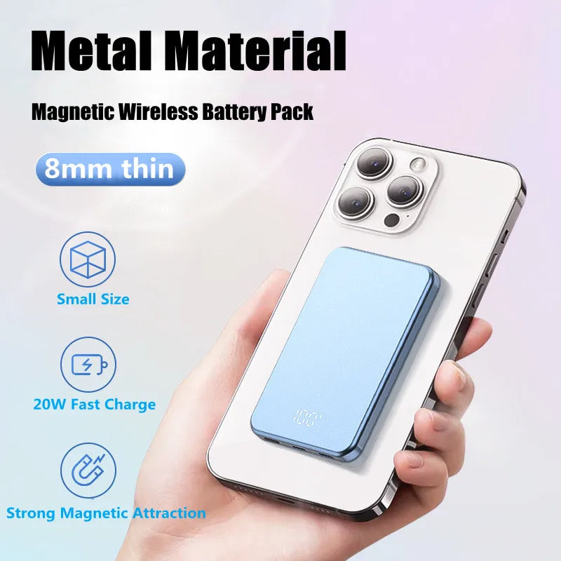 C11 Compatible with Magsafe Portable Charger 20W Magnetic Wireless Power Bank 10000Mah Mobile Charger