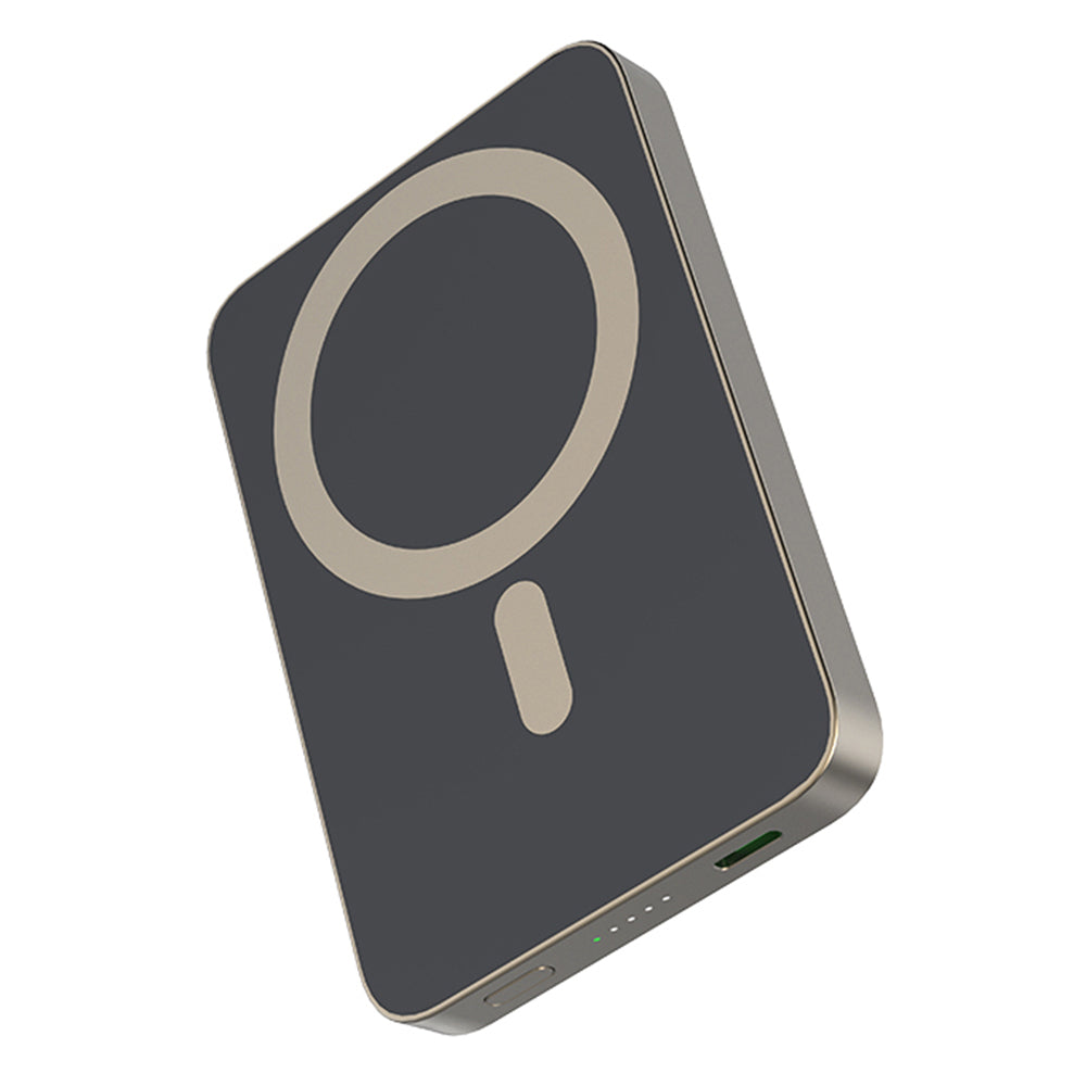 E61A For iPhone 15 / 14 / 13 / 12 Series Magnetic Wireless Phone Charger 5000mAh Ultra Thin Power Bank
