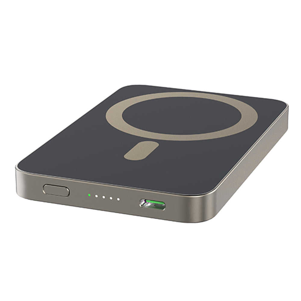 E61A For iPhone 15 / 14 / 13 / 12 Series Magnetic Wireless Phone Charger 5000mAh Ultra Thin Power Bank