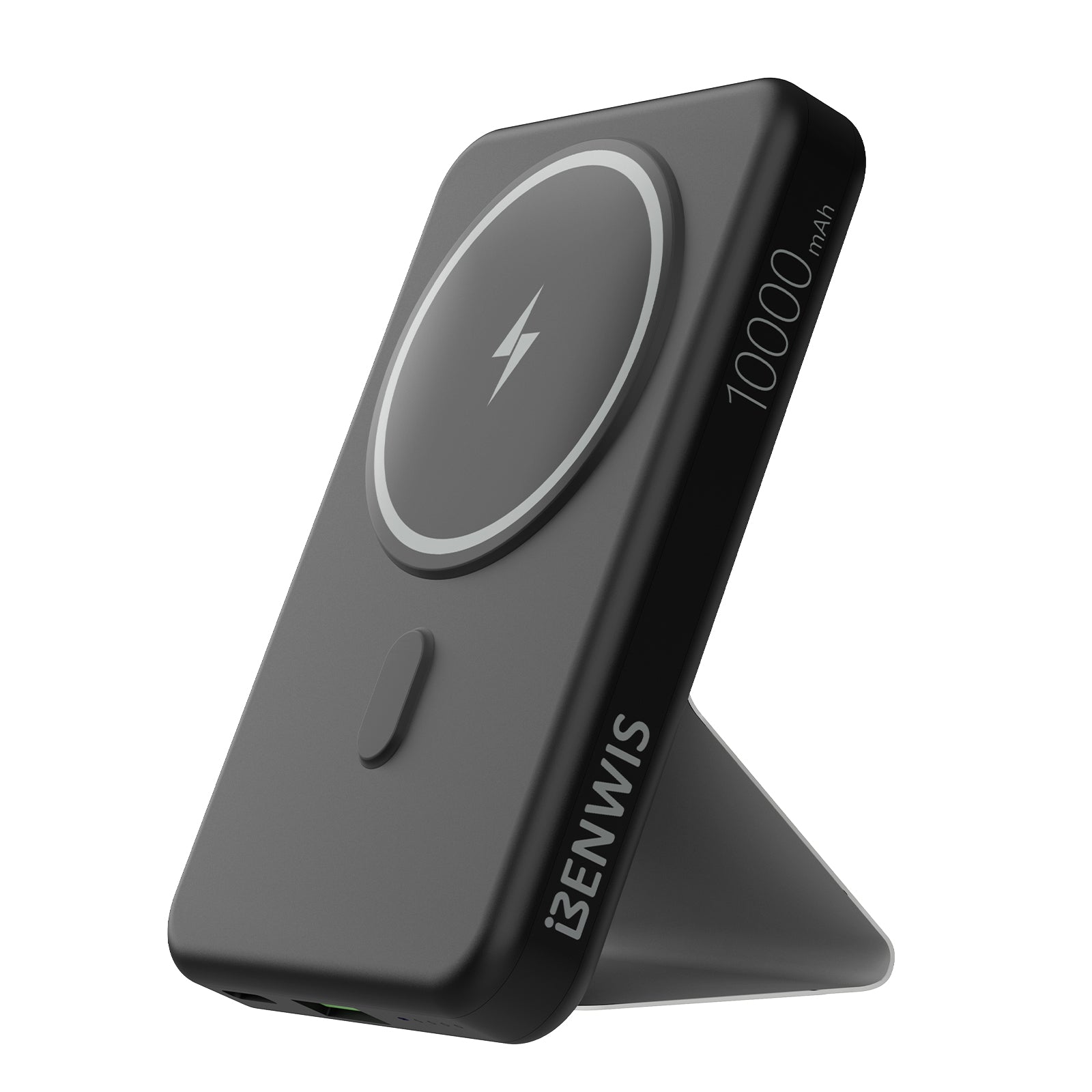 BENWIS PA-PBK-2 10000mAh Compatible with Magsafe Battery Phone Stand Magnetic Power Bank Charger (CE, FCC)