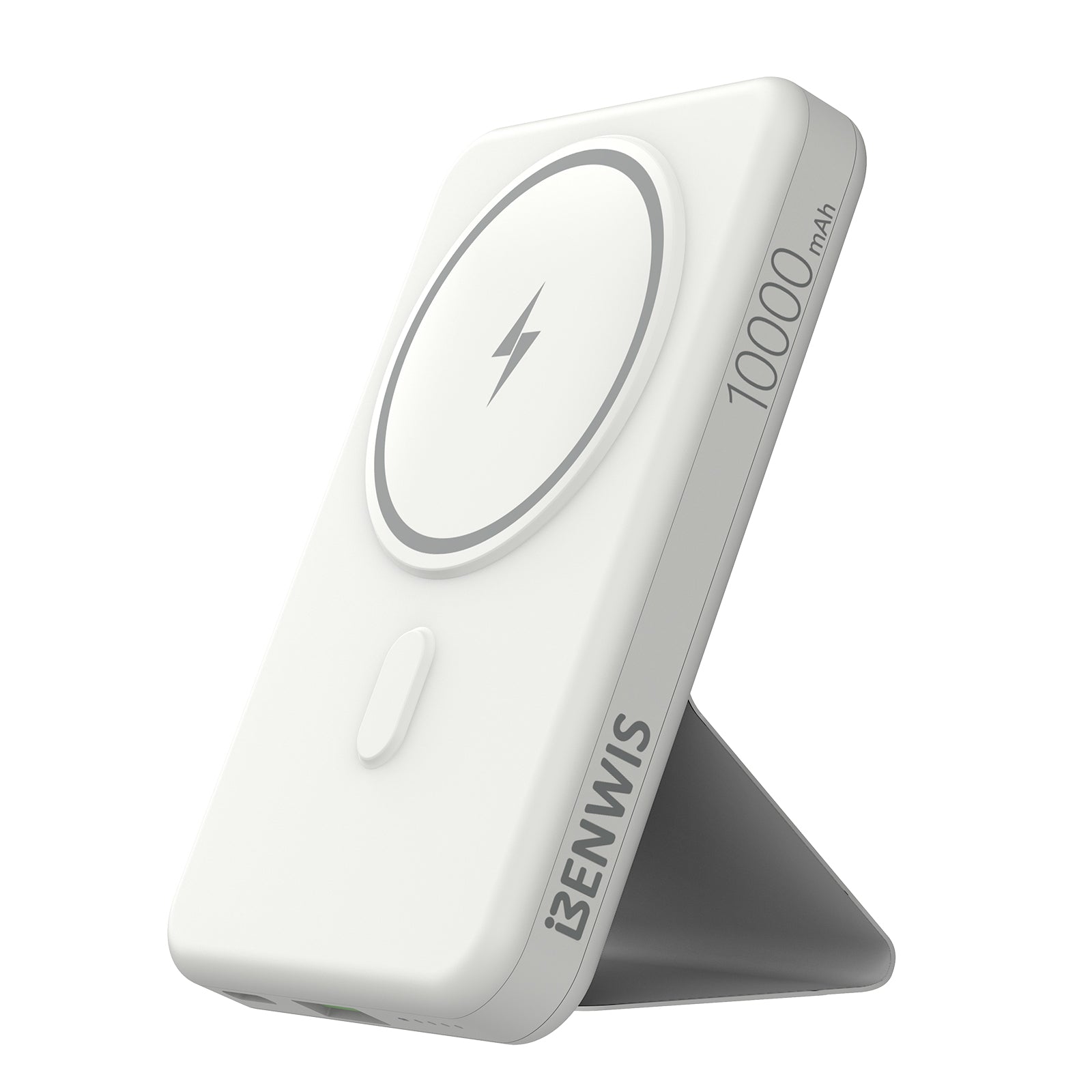 BENWIS PA-PBK-2 10000mAh Compatible with Magsafe Battery Phone Stand Magnetic Power Bank Charger (CE, FCC)