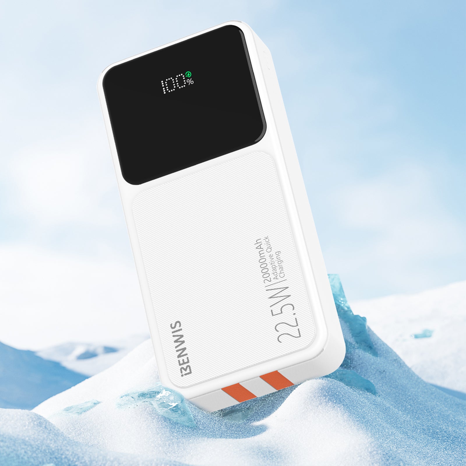 BENWIS PA-PBK-5 20000mAh Smart LED Display Power Bank with Type-C+iP Cable