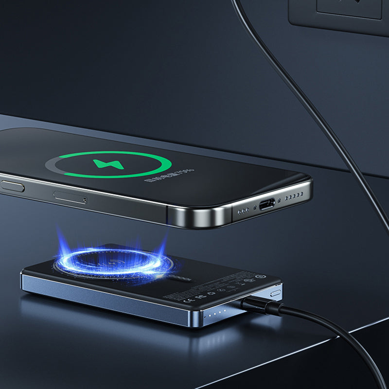 WEKOME WP-67 10000mAh Power Bank 15W Magnetic Wireless Charger External Battery Pack
