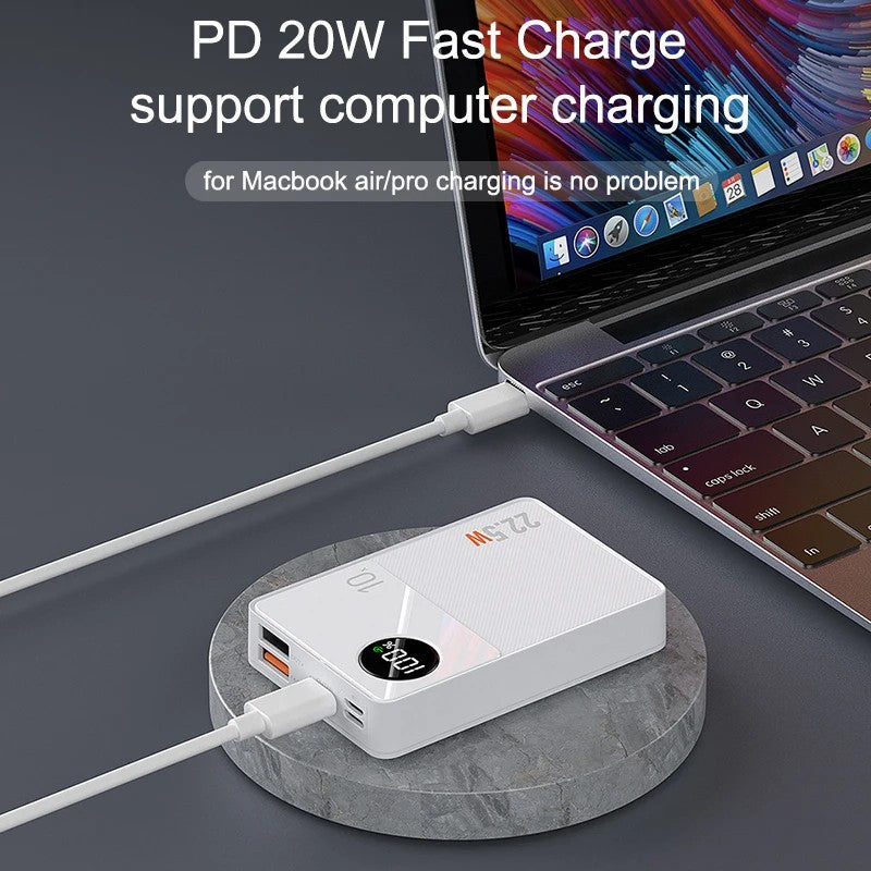 CYKE Q8 30000mAh Large Capacity Power Bank Digital Display Phone External Battery Charger