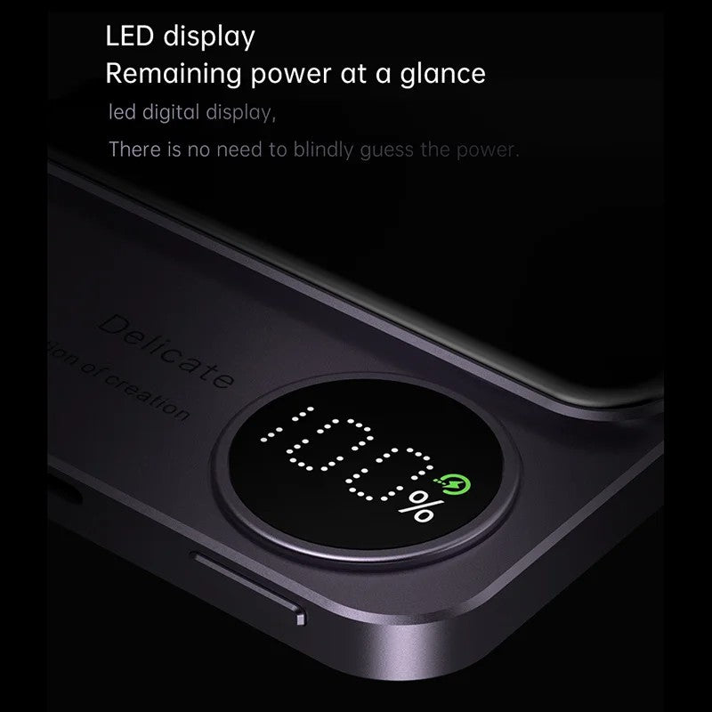 CYKE Q9 Ultra-Thin 15W Magnetic Wireless Charger 10000mAh Power Bank Battery Pack