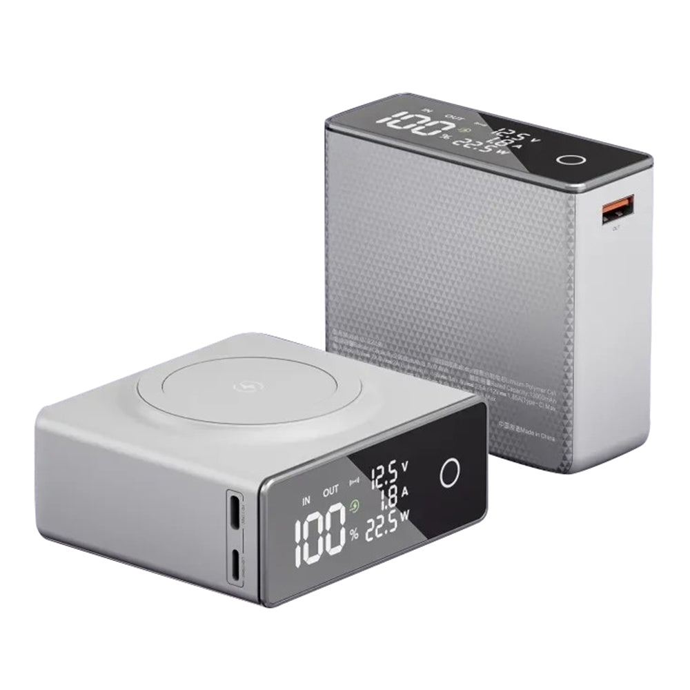 CYKE Q7 20000mAh Power Bank Digital Display 15W Phone Magnetic Wireless Charger
